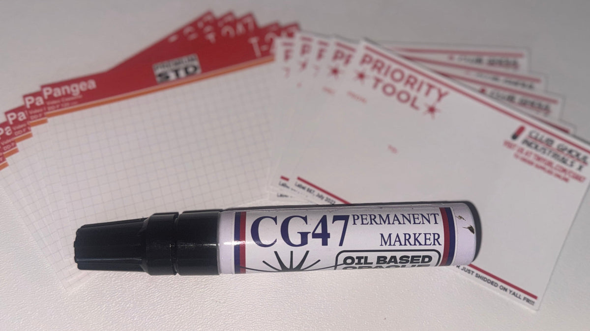 CG47 marker and slap stickers